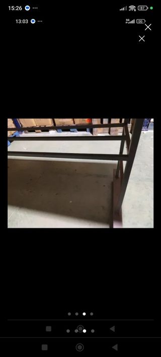 Mesa de trabajo con ruedas