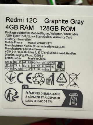 Xiaomi Redmi 12C 128GB Seminuevo