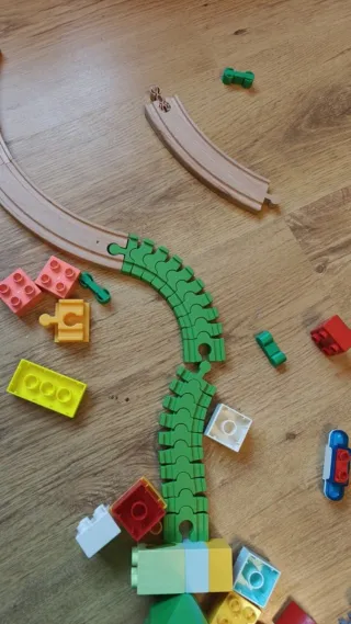 Accesorios Vías Tren Madera