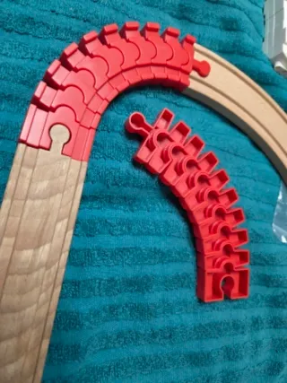 Accesorios Vías Tren Madera