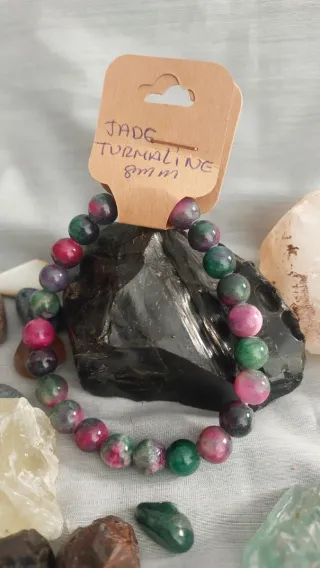Pulsera Jade Turmalina 8mm