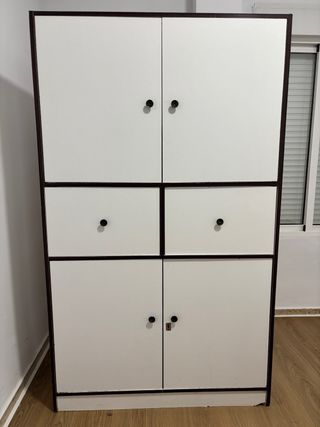 Alacena Cocina Vintage Madera Blanca