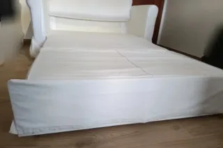 Sofá Cama Doble Hagalund Blanco ¡Oportunidad única