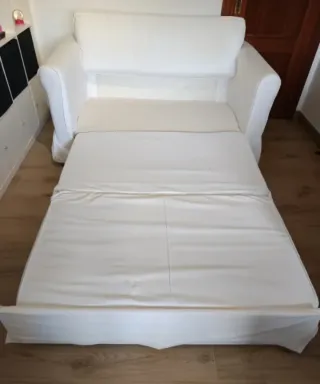 Sofá Cama Doble Hagalund Blanco ¡Oportunidad única