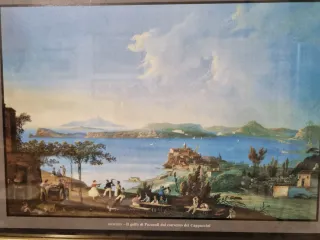 Quadretto con stampa di Napoli