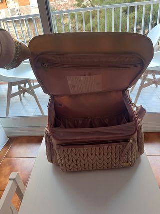 Mochila pañalera Happbrand rosa