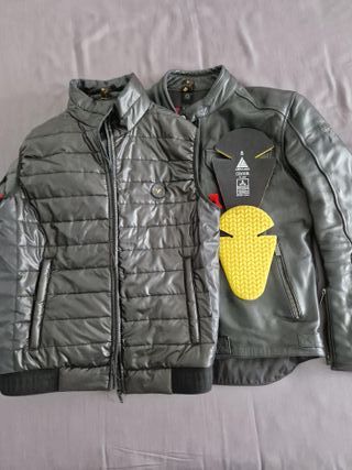 Chaqueta Piel Moto Brooklyn Man By City talla "S"