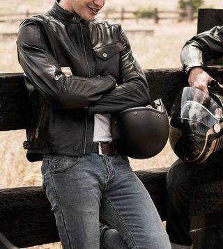 Chaqueta Piel Moto Brooklyn Man By City talla "S"