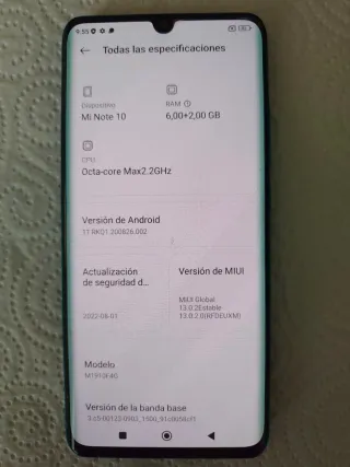 Xiaomi Mi Note 10 Lite 128GB