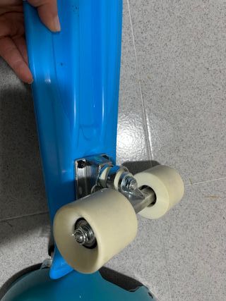 Monopatín Plástico Azul Junior