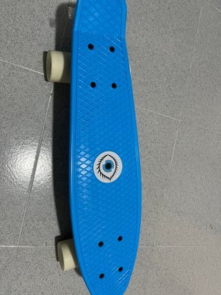 Monopatín Plástico Azul Junior