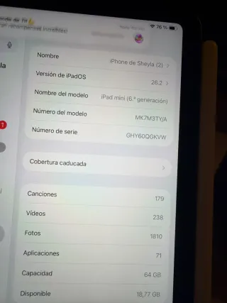 iPad mini 6ª Gen Negro