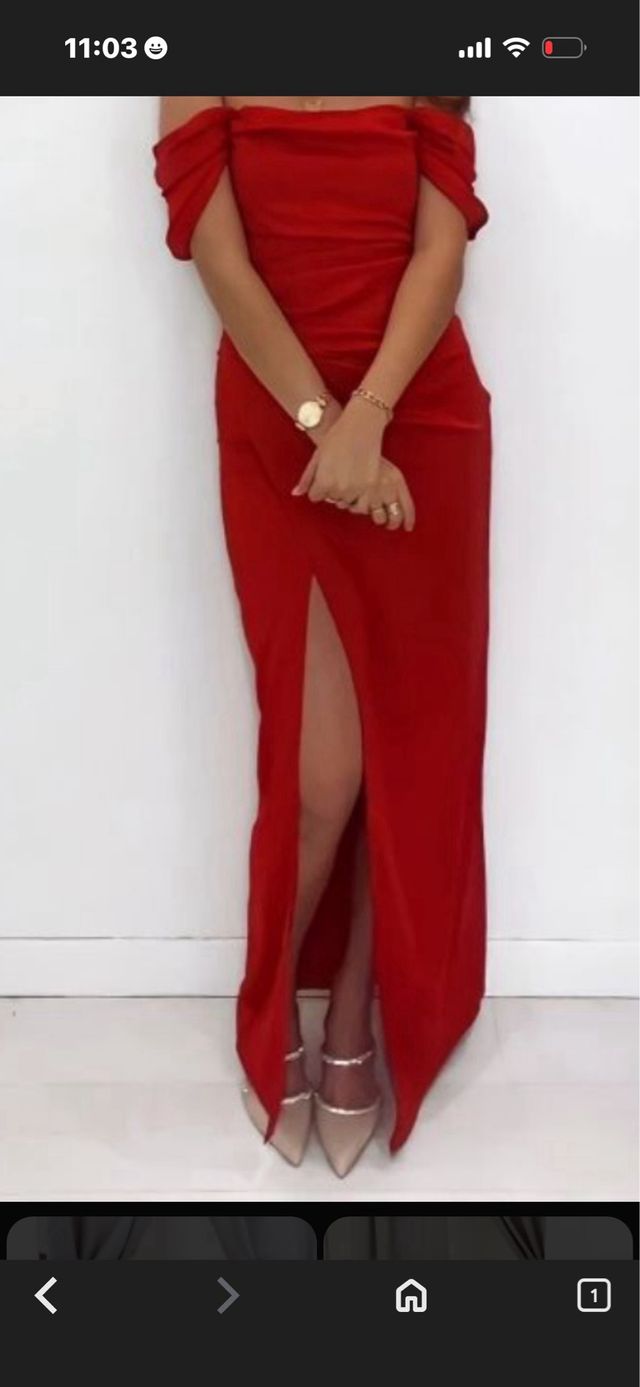 Vestido rojo para eventos