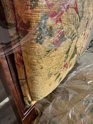 6 Sillas de roble Antiguas Tapizadas