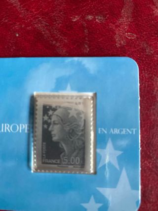 Sello Plata Francia Marianne et L'Europe