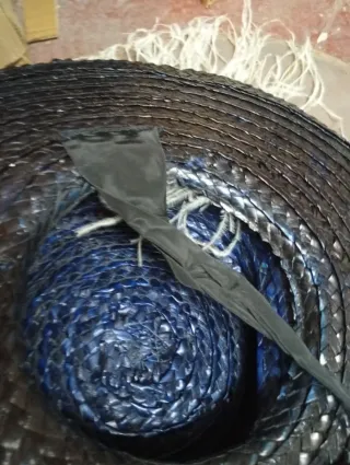 Sombrero Pamela Antiguo Negro y Blanco