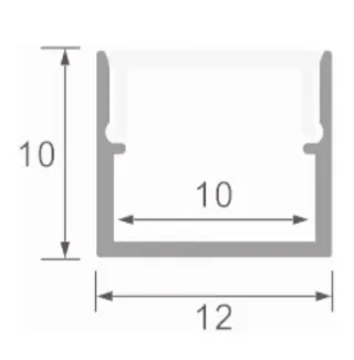 Perfil aluminio para tiras LED