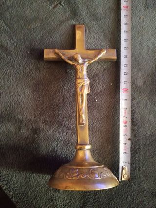 Lote 3 crucifijos de mesa