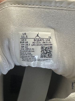 Nike Jordan 1 Mid Bianco Blu Taglia 44