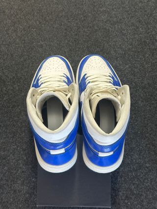 Nike Jordan 1 Mid Bianco Blu Taglia 44