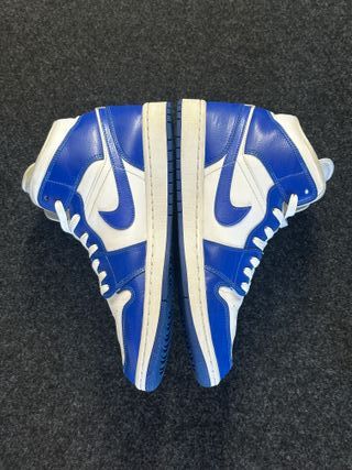 Nike Jordan 1 Mid Bianco Blu Taglia 44