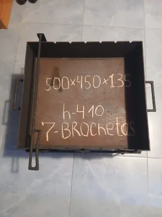 Barbacoa 500x450x135 H-410 Metal 4mm