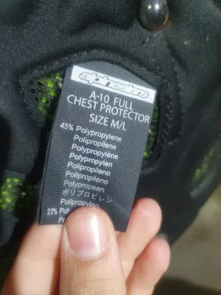 Peto Alpinestars A-10