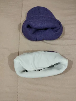 Conjunto gorro y buf niña.