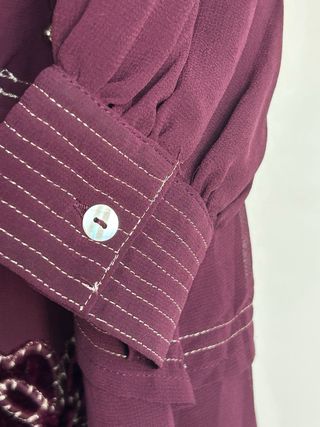 Vestido Largo Joya Terciopelo y Cuencas Joya