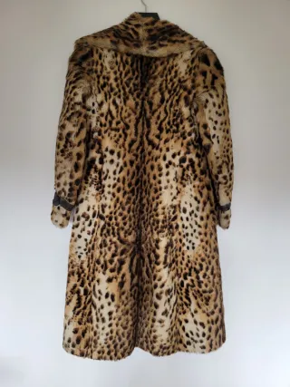 Abrigo Vintage Estampado Leopardo (Guepardo) - Pel
