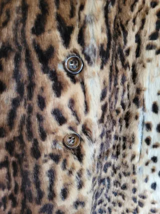 Abrigo Vintage Estampado Leopardo (Guepardo) - Pel