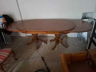 Mesa de comedor extensible madera maciza para 12