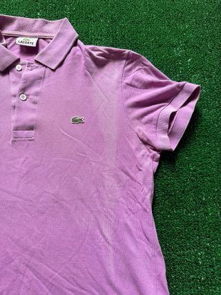 Polo Lacoste Rosa Taglia 3 (S/M) Cotone