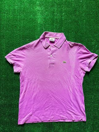 Polo Lacoste Rosa Taglia 3 (S/M) Cotone