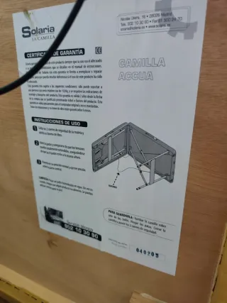 Camilla de masaje plegable en perfecto estado