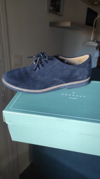 Zapatos niño comunión azul talla 36