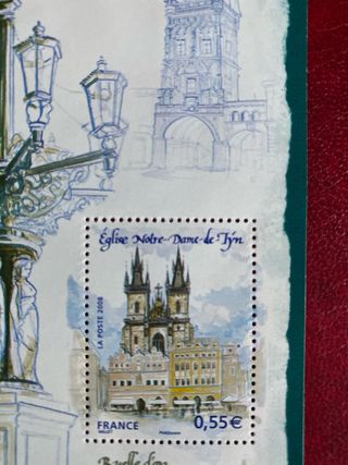 Serie sellos Francia Capitales Europa Praga