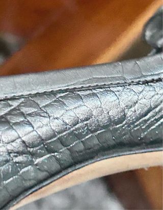 Mocasines tacón Casadei plateados talla 38