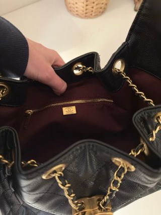 Borsa Chanel Nero Dorato