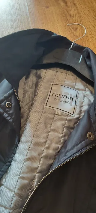 Chaqueta FIELD Negra Talla Grande