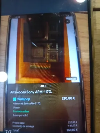 Altavoces Sony 3 Way Super Wide APM-117D