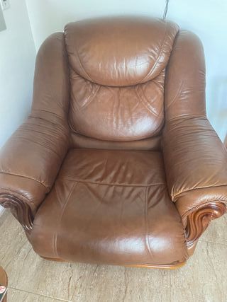 SOFAS PIEL - 3 plazas y butacas