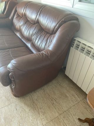 SOFAS PIEL - 3 plazas y butacas