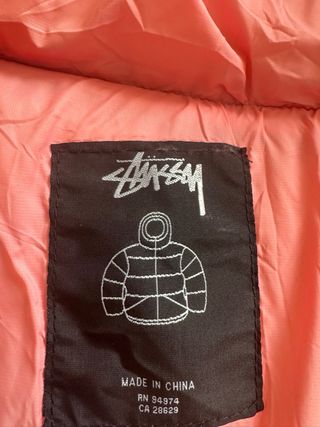 Giubbotto Stussy nero e rosa
