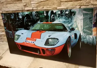 Ford GT40 Gulf. Quadro su tela.
