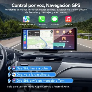 Pantalla Carplay Coche Apple & Android Auto