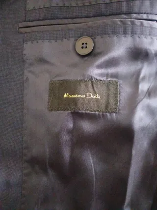 Traje Massimo Dutti Azul