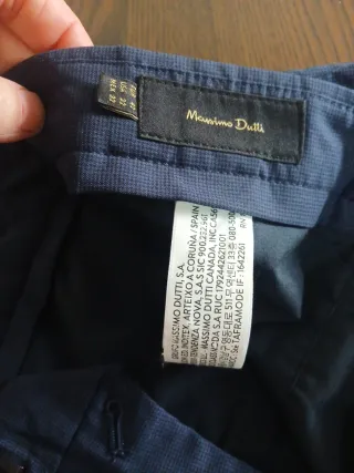 Traje Massimo Dutti Azul