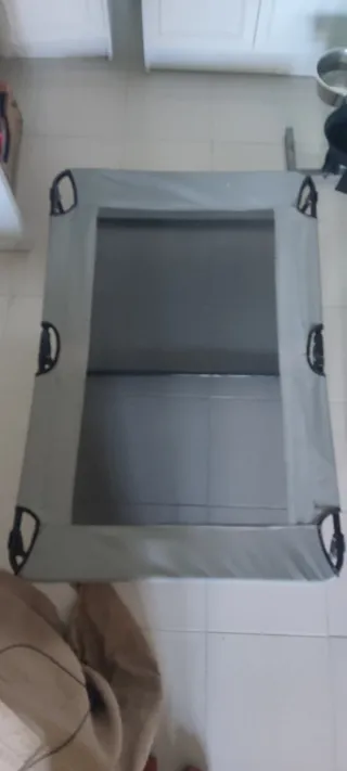 Cama elevada para perro grande