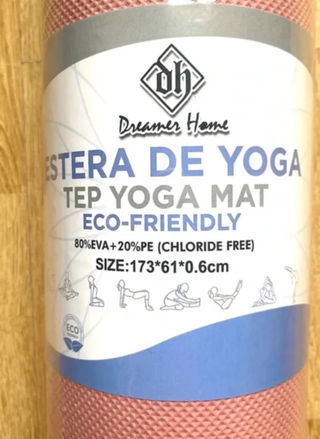 Esterilla Yoga/Pilates Rosa 173x61x0,6cm